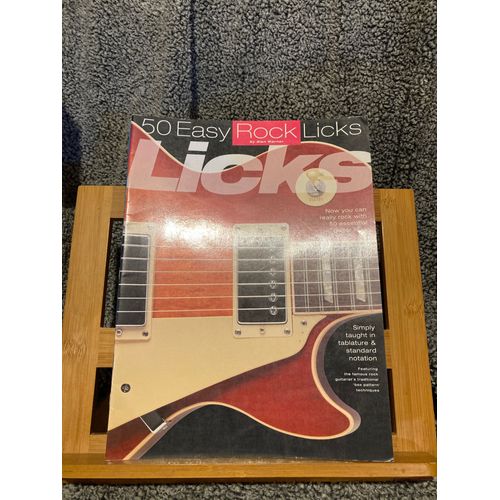 Alan Warner 50 Easy Rock Licks Partition / Méthode Guitare Éléctrique Wise Publication