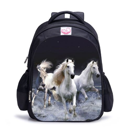 Sac à dos motif cheval sac d'école pour enfants SHB17708
