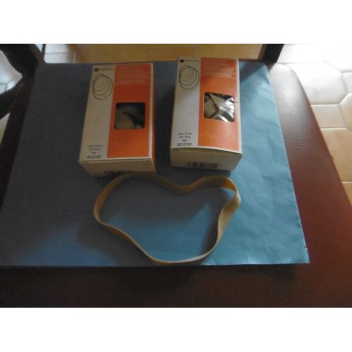 Boite De 100grs Bracelets Caoutchouc Élastiques 200x15 Mm Rexel Lot De 3