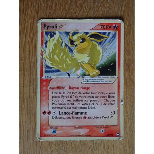 Carte Pokemon Pyroli Star Holo 70 Pv 100/108