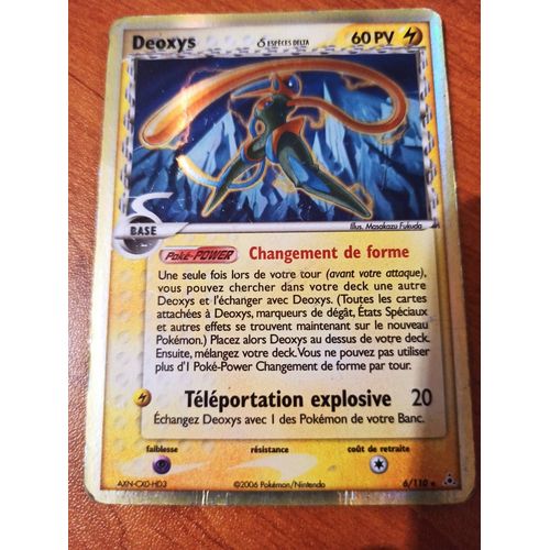 Carte Pokemon Deoxys 6/110 Ex Fantomes Holon 6