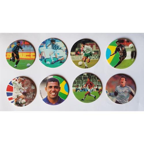 Lot De 8 Pogs Footballeurs