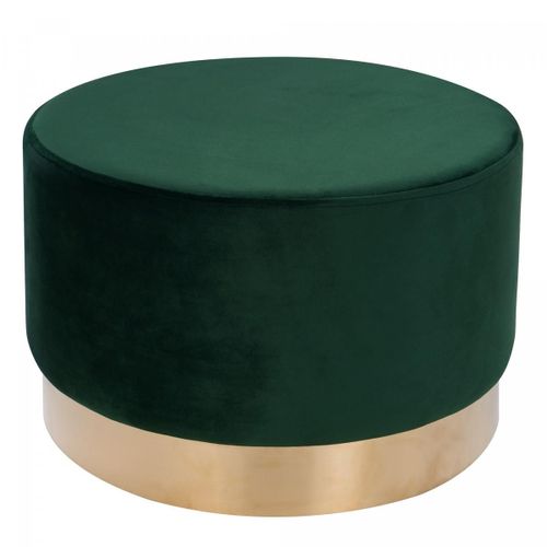 Tabouret Semi Artisanal En Bois Zace 55x55x43 Vert Foncé