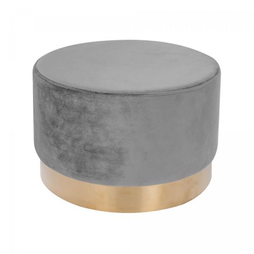 Tabouret Semi Artisanal En Bois Zace 55x55x43 Gris