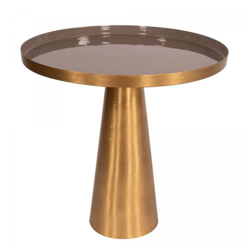 Table Basse Fait Main Ebi Gris 51x51 En Fer Motif : Contemporain