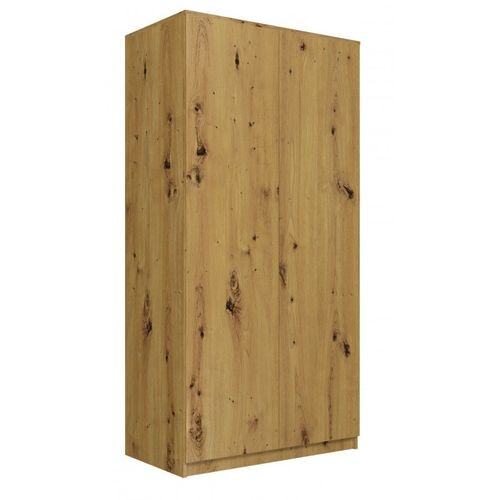 Esme - Armoire Double Style Scandinave Chambre À Coucher - 90x50x180 - 2 Portes - Dressing - Chêne