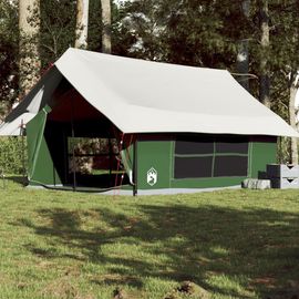 Vidaxl Tente De Camping 5 Personnes Vert Imperméable