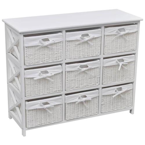 Vidaxl Armoire De Rangement Blanc