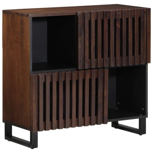 Vidaxl Buffet Marron 80x34x75 Cm Bois Massif De Manguier