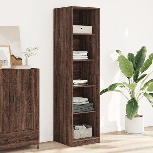 Vidaxl Garde-Robe Chêne Marron 50x50x200 Cm Bois D'ingénierie