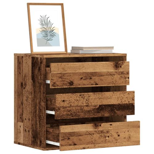 Vidaxl Commode D'angle Vieux Bois 60x41x58 Cm Bois D'ingénierie
