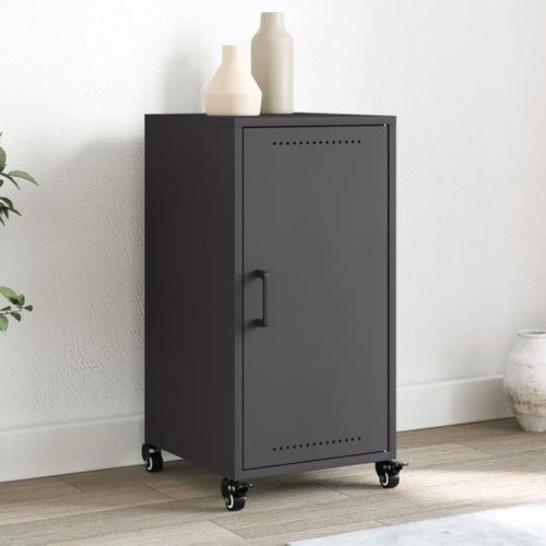 Vidaxl Buffet Noir 36x39x72 Cm Acier