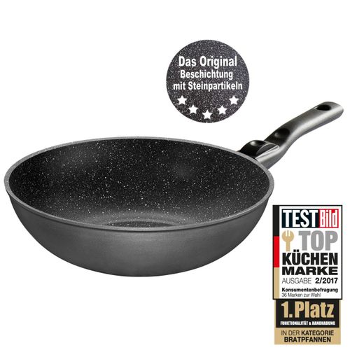 Stoneline Wok 30 Cm, Avec Poignée Amovible, Made In Germany