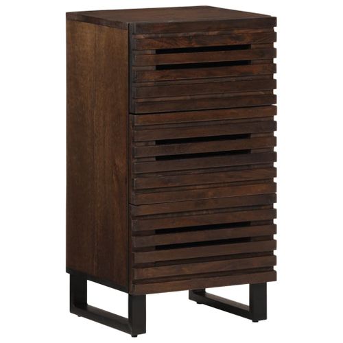 Vidaxl Buffet Marron 40x34x75 Cm Bois Massif De Manguier