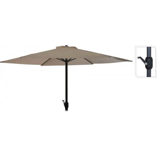 Parasol Métal Manivelle Marron 3m