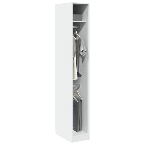 Vidaxl Garde-Robe Blanc 30x50x200 Cm Bois D'ingénierie