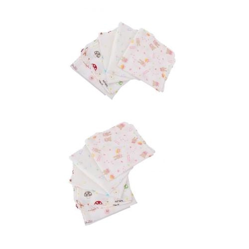 10pcs Bébé Nourrissons Coton Sécurité Gaze Infirmière Mouchoir Petite