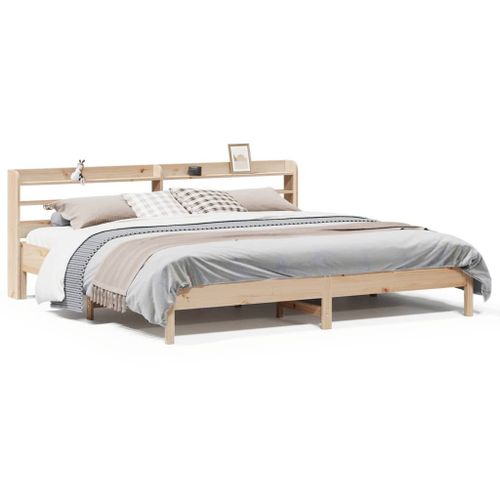 Vidaxl Cadre De Lit Sans Matelas 200x200 Cm Bois Massif De Pin