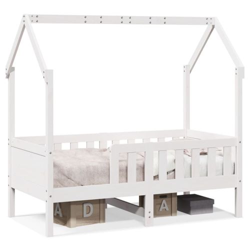 Vidaxl Cadre De Lit D'enfants Forme De Maison Sans Matelas Pin