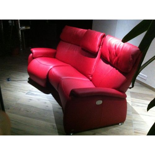 Canapé En Cuir Trapezoidale Convertible Cde Electrique