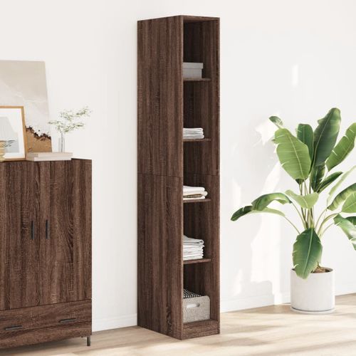 Vidaxl Garde-Robe Chêne Marron 30x50x200 Cm Bois D'ingénierie