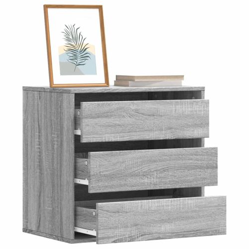 Vidaxl Commode D'angle Sonoma Gris 60x41x58 Cm Bois D'ingénierie