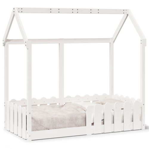 Vidaxl Cadre De Lit D'enfants Forme De Maison Sans Matelas 70x140 Cm