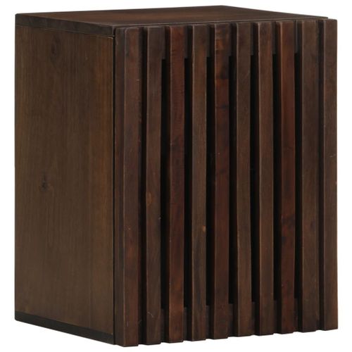 Vidaxl Armoire Murale De Salle De Bain 38x34x48cm Brun Manguier Massif