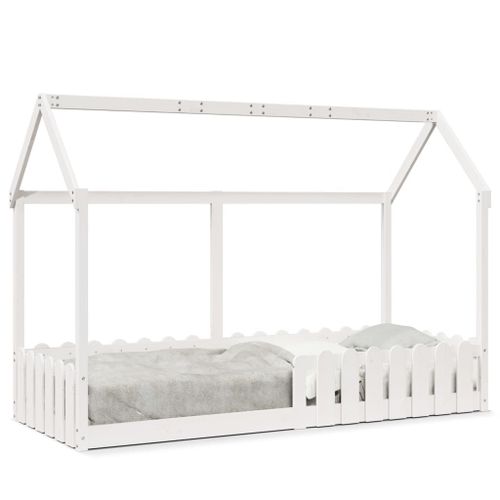 Vidaxl Cadre De Lit D'enfants Forme De Maison 80x200cm Bois Pin Massif