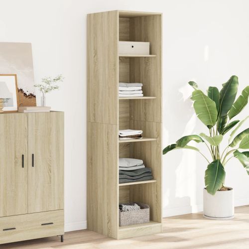 Vidaxl Garde-Robe Chêne Sonoma 50x50x200 Cm Bois D'ingénierie