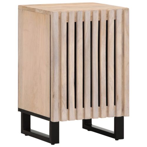 Vidaxl Armoire De Salle De Bain 38x34x58 Cm Bois Massif De Manguier
