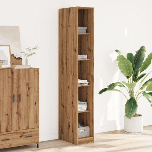 Vidaxl Garde-Robe Chêne Artisanal 30x50x200 Cm Bois D'ingénierie