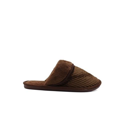 Chaussons En Velours Marron Homme - 41