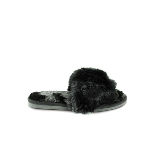 Chaussons Claquettes Femme Noir