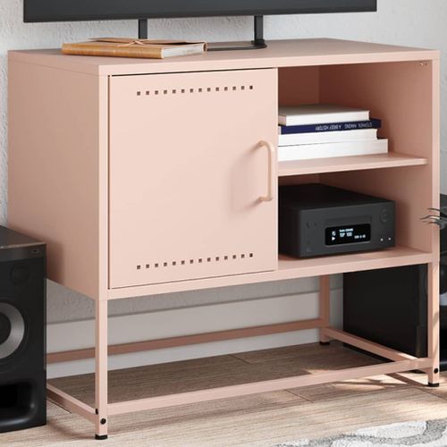 Vidaxl Buffet Haut Blanc 100,5x39x107 Cm Acier