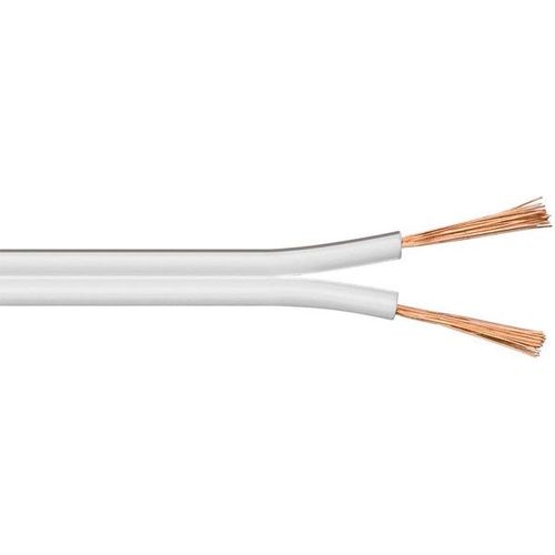 goobay - Câble pour haut-parleur en vrac - 0.5 mm² - 100 m - blanc