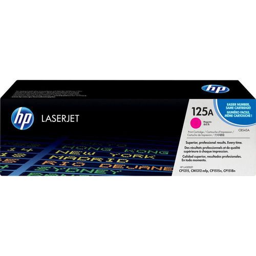 HP 125A - Magenta - original - LaserJet - cartouche de toner (CB543A) - pour Color LaserJet CM1312 MFP, CP1215, CP1217, CP1515n, CP1518ni