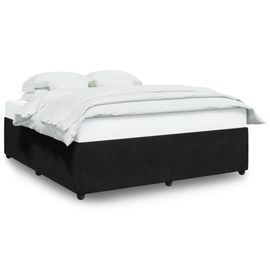 Vidaxl Cadre De Lit Sans Matelas Noir 180x200 Cm Velours