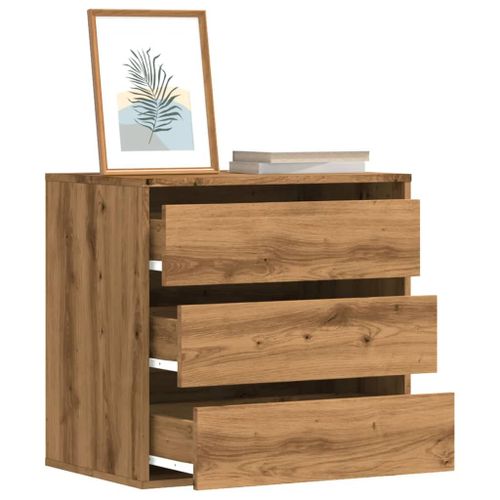 Vidaxl Commode D'angle Chêne Artisanal 60x41x58 Cm Bois D'ingénierie