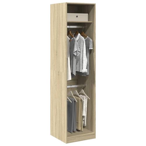 Vidaxl Garde-Robe Chêne Sonoma 50x50x200 Cm Bois D'ingénierie