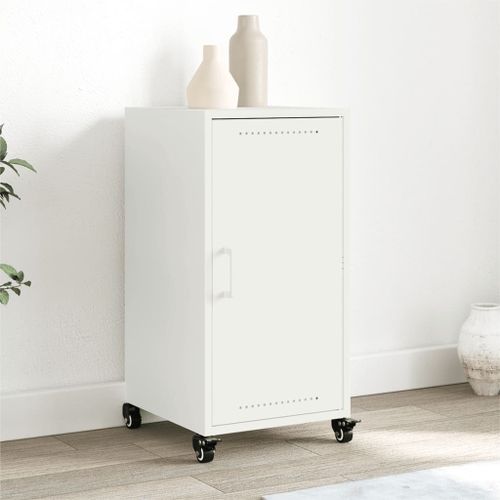 Vidaxl Buffet Blanc 36x39x72 Cm Acier