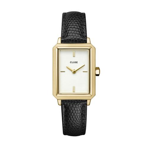 Montre Cluse Fluette En Cuir Noir