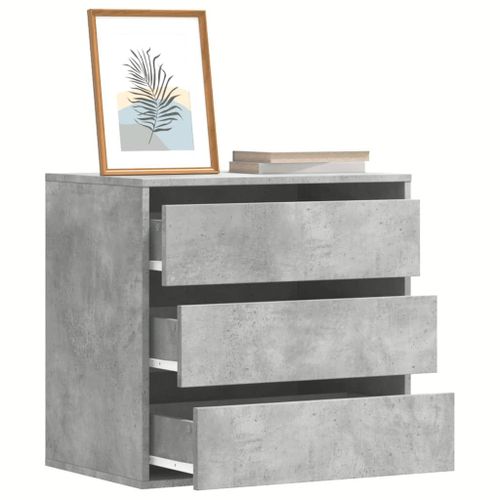 Vidaxl Commode D'angle Gris Béton 60x41x58 Cm Bois D'ingénierie