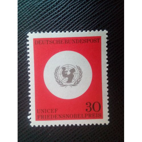 Timbre Allemagne / Rfa Yt 384 Emblème De L'unicef 1966 (100206)