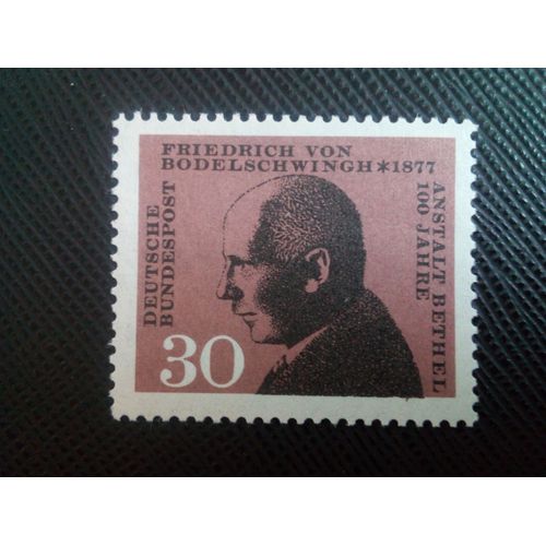 Timbre Allemagne / Rfa Yt 402 Friedrich Von Bodelschwingh (1877-1946), Chef D'hôpital 1967 (100206)