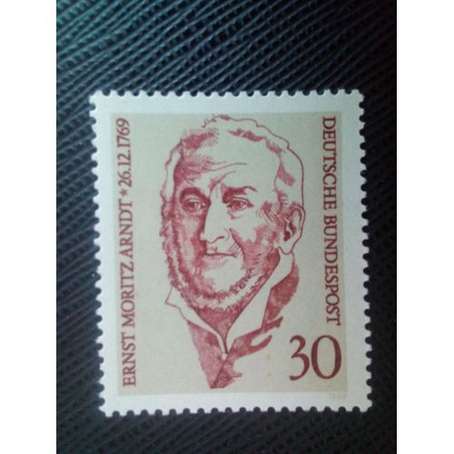 Timbre Allemagne / Rfa Yt 474 Bicentenaire De La Naissance D'ernst Moritz Arndt ( 1769  1860) 1969 (100206)