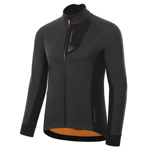 Veste De Cyclisme En Jersey Pour Homme,Polaire Chaude,Coupe-Vent À Manches Longues,Collection Hiver