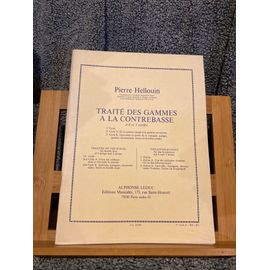 Pierre Hellouin Traité Des Gammes À La Contrebasse Partition Éd. Leduc Vol. 2 A