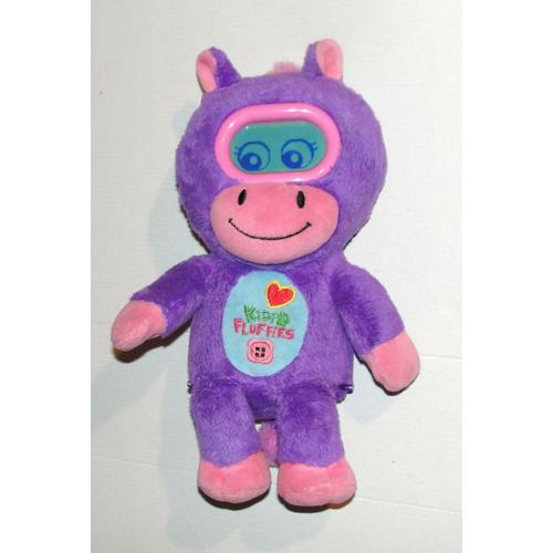 Peluche Poney Kiddi Fluffies Lucky Violet Vtech - Peluche Cheval Interactive Kiddyfluffie Parlante 25 Cm