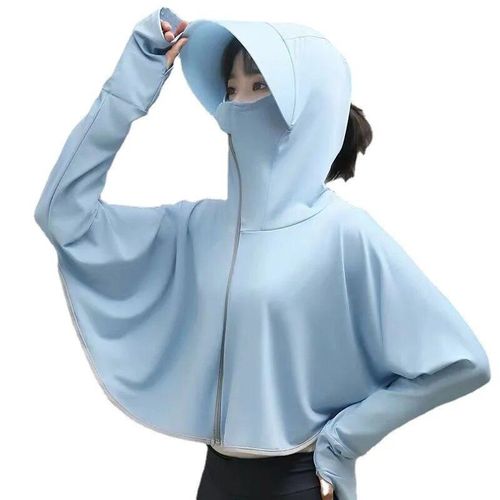 Veste De Sport À Capuche Avec Fermeture Éclair Et Trou Pour Le Pouce,Vêtements De Cyclisme En Plein Air Pour Femmes,Séchage Rapide